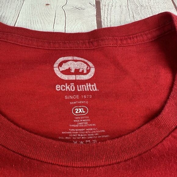 Ecko Unltd T-Shirt Men Logo Graphic Long sleeve XXL - Picture 4 of 10